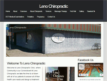 Tablet Screenshot of lenochiropractic.com